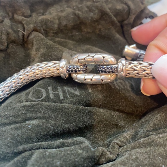 John Hardy black sapphire kali sterling silver bracelet - Picture 4 of 4